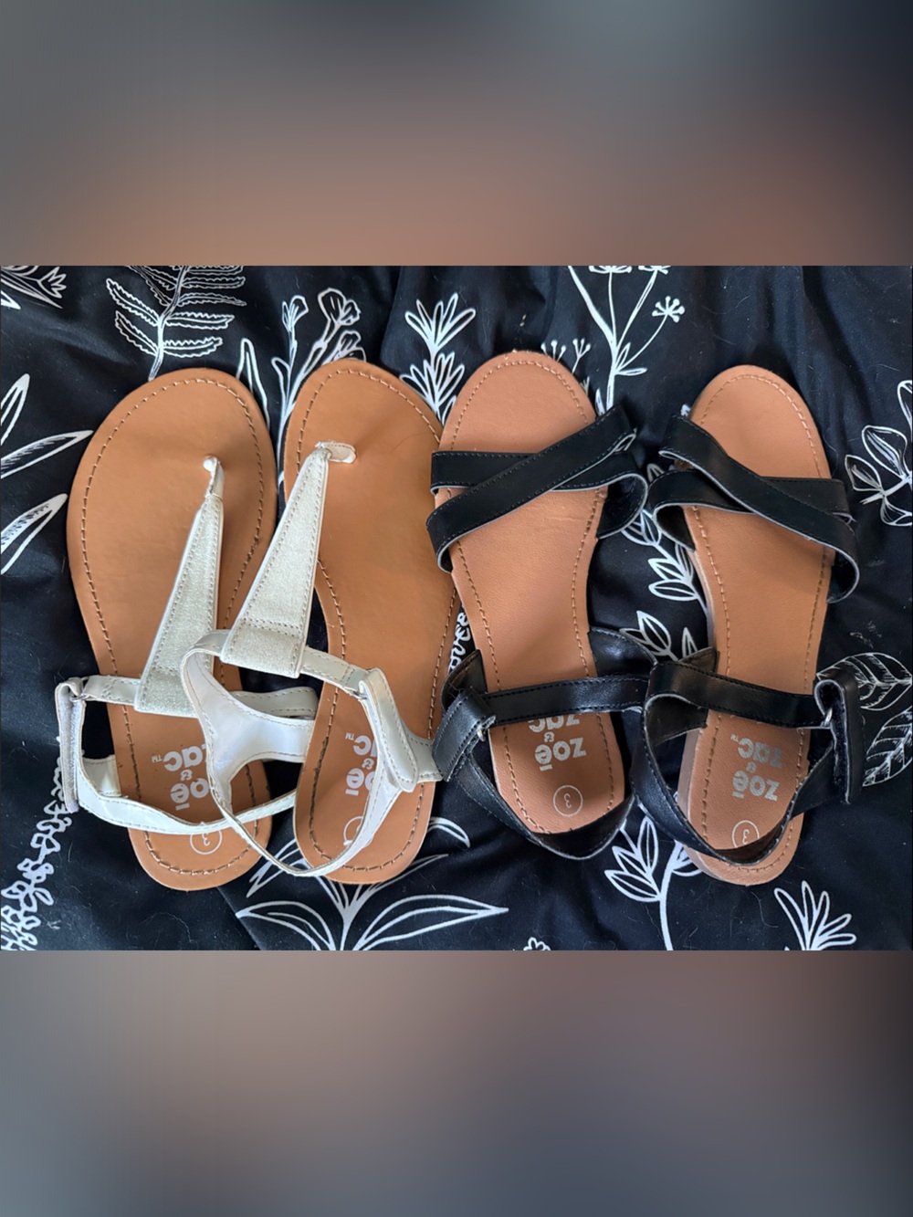 (2) pairs Zoe & Zac kids sandals